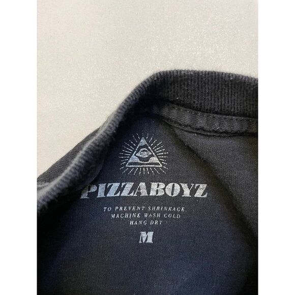 Pizzaboyz Graphic T-shirt Men Medium Black Short Sleeve - Picture 5 of 6